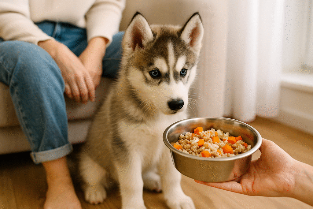 Comida casera para husky siberiano cachorro