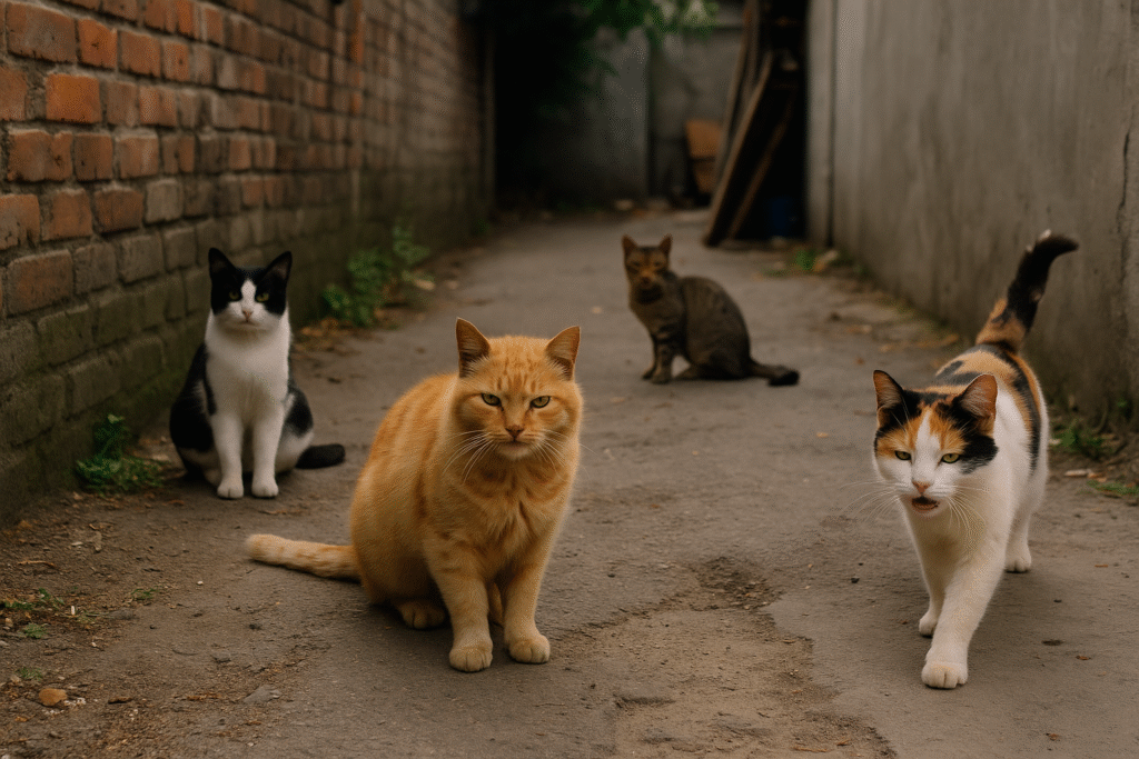 Comportamiento de los gatos callejeros