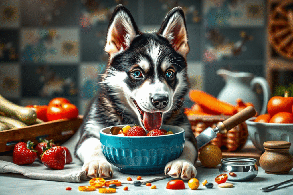 Comida casera para husky siberiano cachorro
